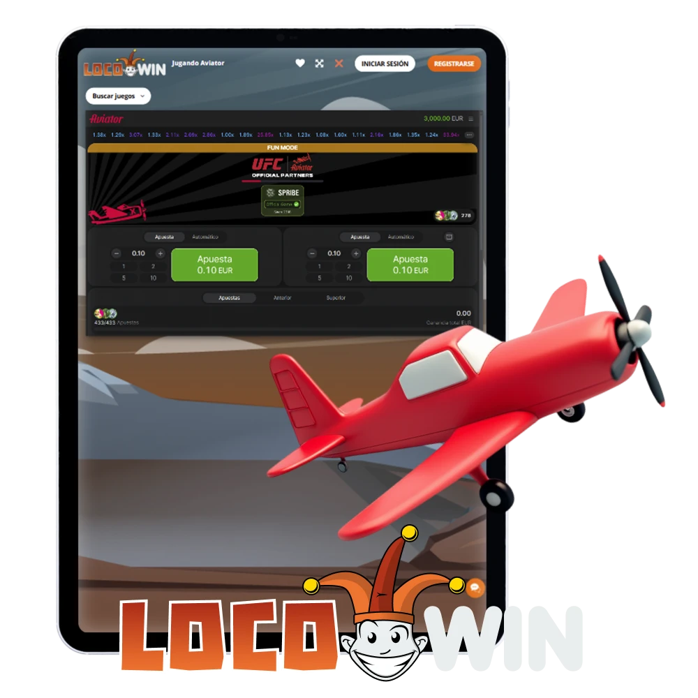 Para juegos de Aviador elige Locowin.