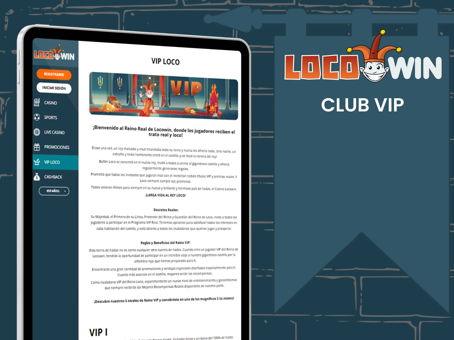 Join the Locowin VIP club.