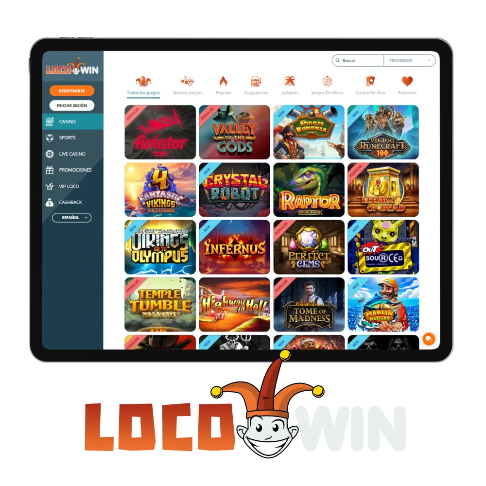 Juega al casino con Locowin.