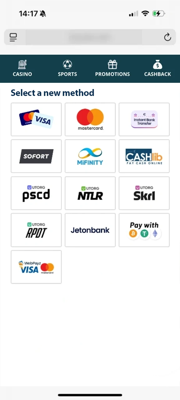 Make a deposit to start playing at Locowin Casino.