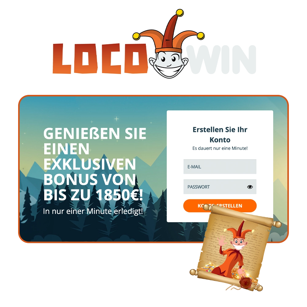 Für Wetten und Spiele wählen Sie die Locowin-Website.