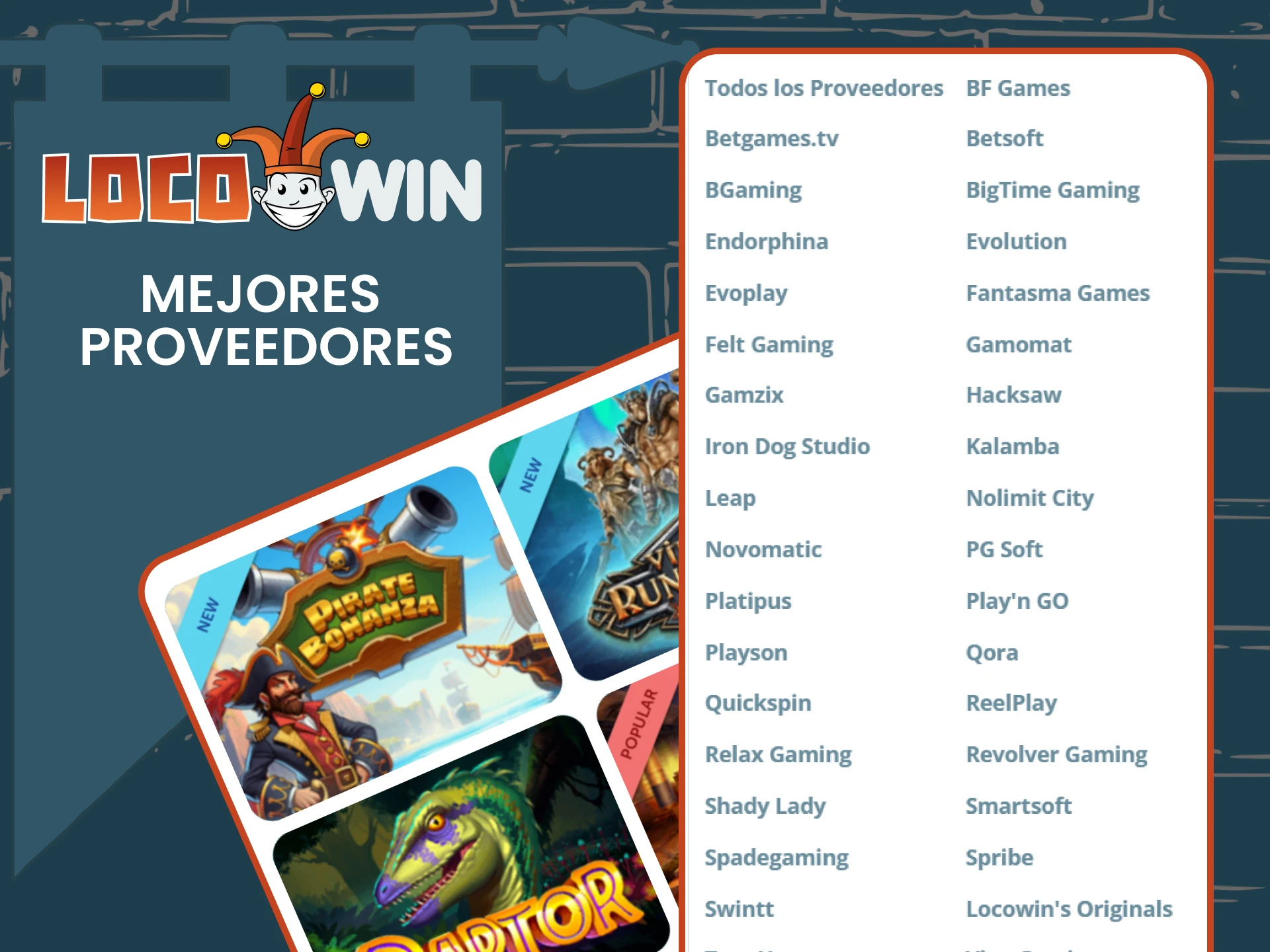 There are many suppliers on the Locowin website.