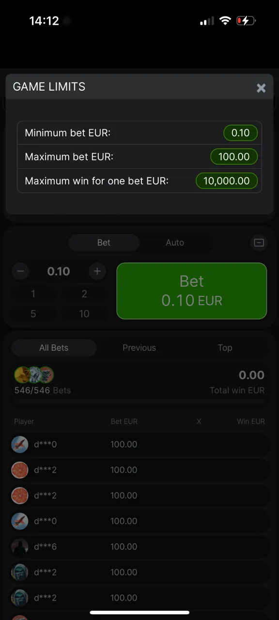 Learn about Aviator betting limits at Locowin.