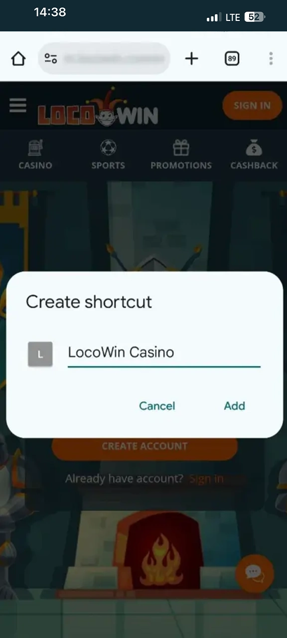 Complete the installation of the Locowin application.