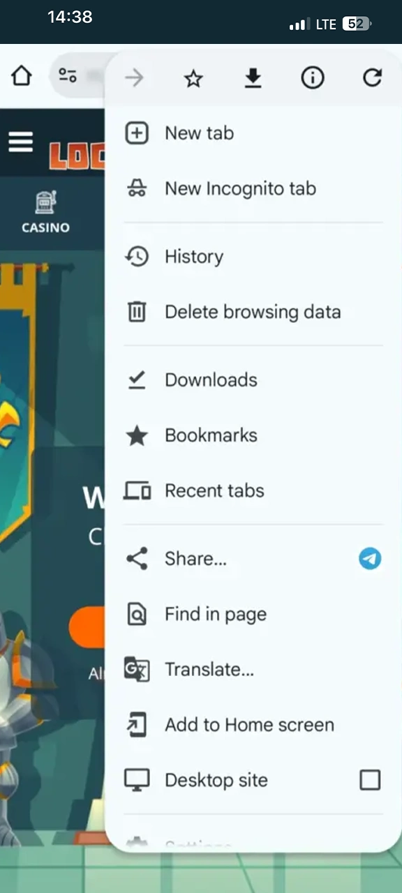 Add the Locowin app to your home screen.